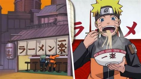 Joven Naruto en la entrada de Ichiraku Ramen