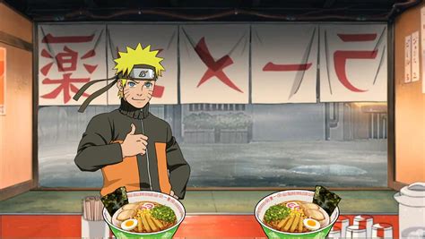 Personajes de Naruto Shippuden compartiendo ramen en Ichiraku