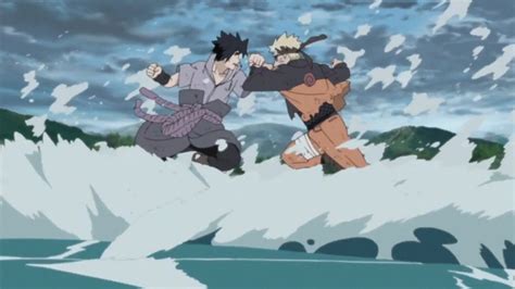 Sasuke y Naruto al final de la serie