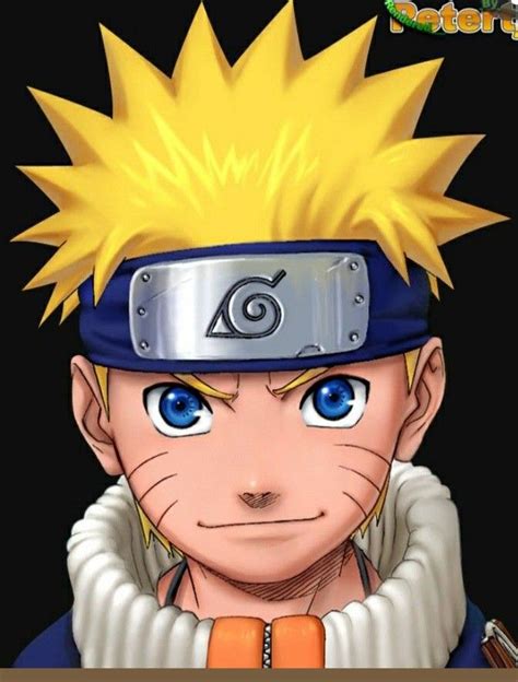 Naruto Uzumaki de niño con el símbolo de Konoha