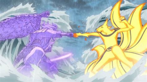Enfrentamiento entre Naruto y Sasuke