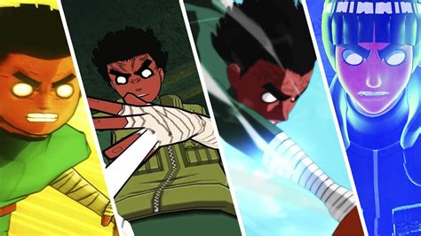 Rock Lee ejecutando el Loto Escondido