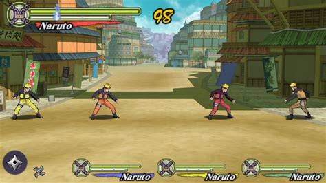 Captura de pantalla mostrando el estilo cel-shading de Naruto Shippuden: Ultimate Ninja Heroes 3