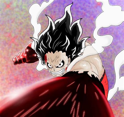 Luffy en modo Gear 4th Snakeman