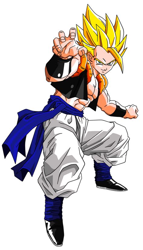 Ilustración de Gogeta en pose de combate
