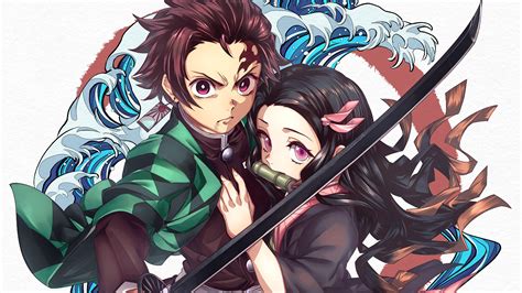 Tanjiro y Nezuko de Kimetsu no Yaiba