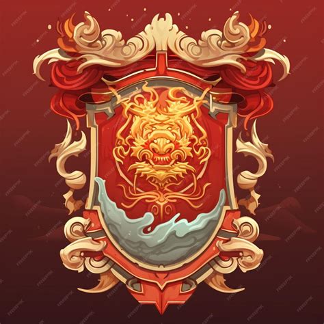 Ilustración de un dragón estilizado