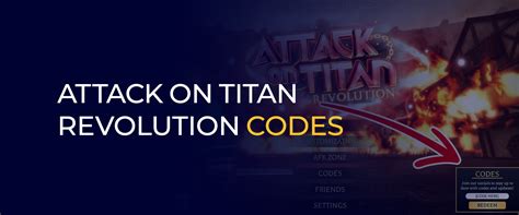 Captura de pantalla del juego Attack on Titan Revolution con códigos activos