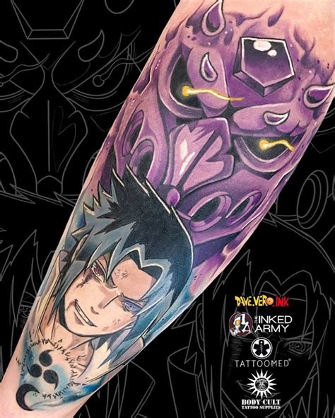 Diseño de tatuaje de Sasuke Uchiha