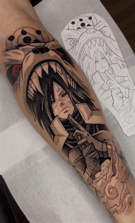 Galería de diferentes diseños de tatuajes de Sasuke Uchiha