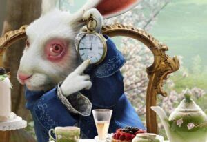 Ilustración del Conejo Blanco con chaleco y reloj de bolsillo