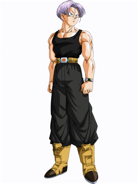 Trunks del Futuro confrontando a Cell