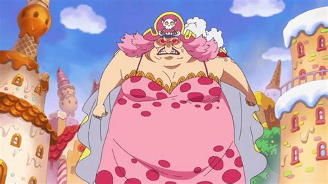 Big Mom comiendo el pastel de bodas