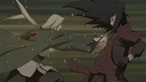 Tsunade en batalla contra Madara Uchiha