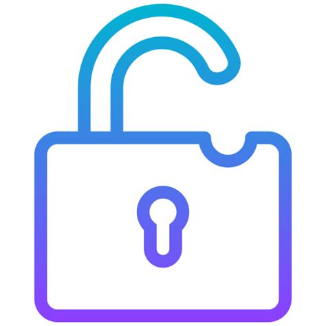 Icono de un candado abierto