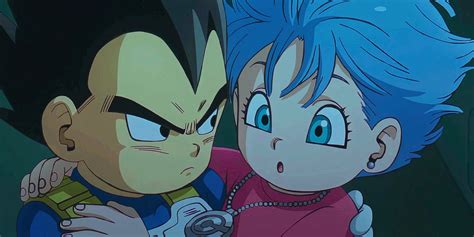 Ilustración de Bulma confrontando a Vegeta
