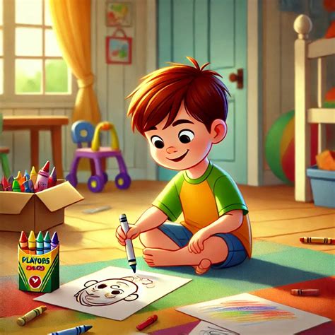 Niños coloreando personajes de anime