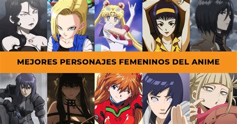 Collage de personajes de anime femenino