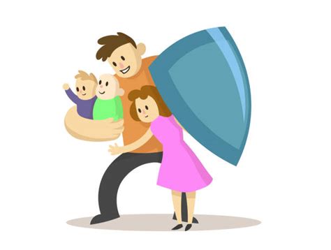 Una niña protegiendo a su padre de sombras.