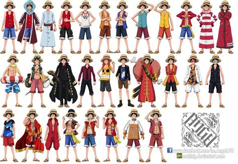 Luffy con diferentes atuendos en One Piece World Seeker