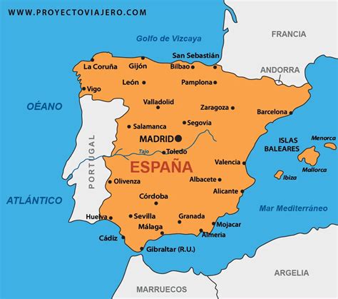 Mapa de España con ubicaciones de los almacenes de Gomu