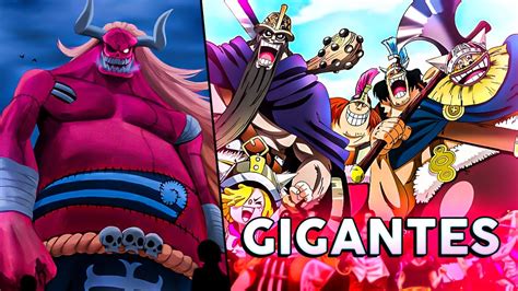 Esquema de las distintas tribus de gigantes en One Piece