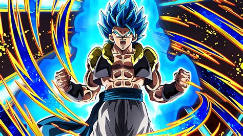 Gogeta en Super Saiyan Azul enfrentando a Broly
