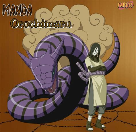 Orochimaru invocando a Manda