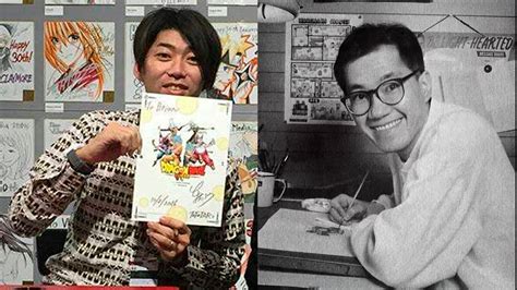 Akira Toriyama y Toyotaro discutiendo el diseño de personajes
