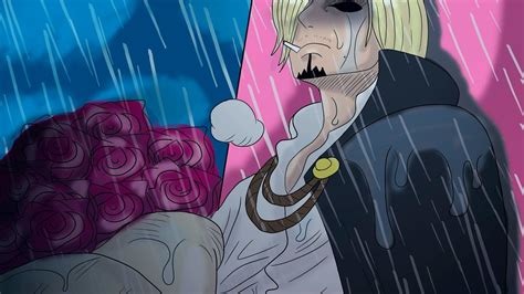 Pudding llorando tras el elogio de Sanji a su tercer ojo
