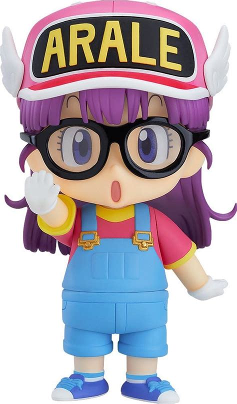 Arale de Dr. Slump realizando una acción cómica