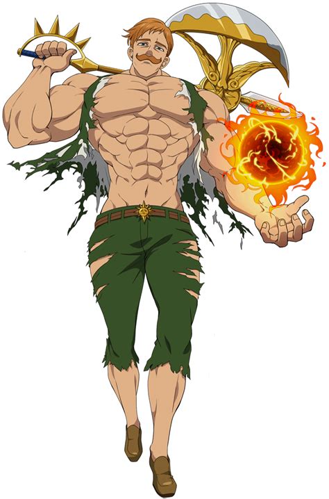 Ilustración de Escanor enfrentando a Meliodas en Nanatsu no Taizai volumen 29