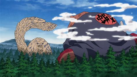Gamabunta enfrentándose al Shukaku
