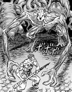 Guts luchando contra apóstoles durante el Eclipse