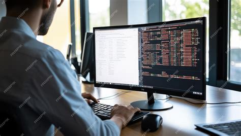 Programador trabajando en código de videojuego