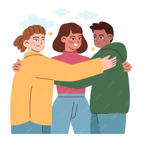 Representación de amistad y apoyo