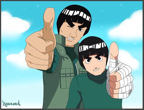 Might Guy y Rock Lee