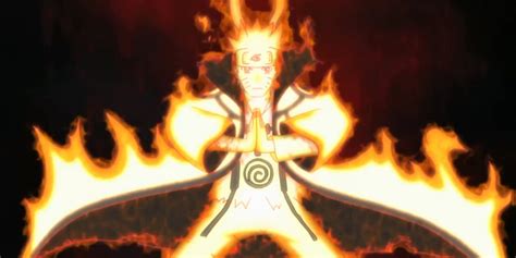 Naruto en Modo Kurama, manifestando la forma del zorro de chakra