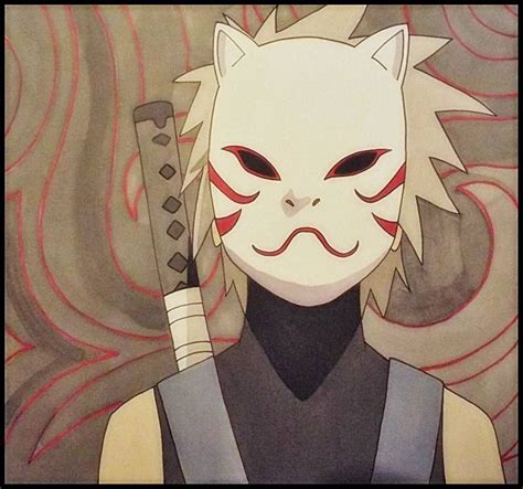 Kakashi entregando su máscara de ANBU al Hokage