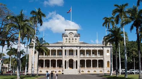 Mapa de lugares históricos en Honolulu cerca del Palacio Iolani