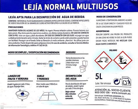 diagrama de seguridad en el uso de lejía