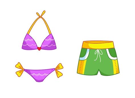 Dibujo de dos hombres jóvenes en la playa, uno con traje de baño y otro con ropa de playa, interactuando.