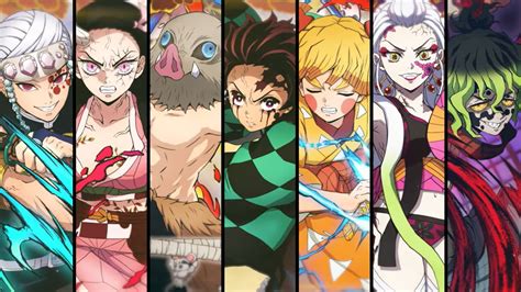 Ilustración de personajes de Demon Slayer