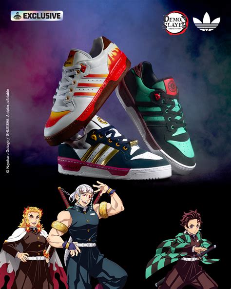 Logo de Adidas y Demon Slayer