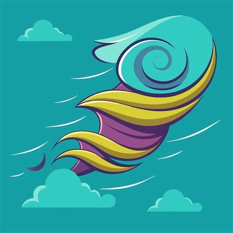 Ilustración de un ninja lanzando una ráfaga de viento cortante