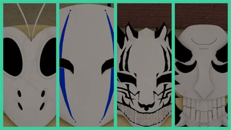 Máscaras Visored de Hiyori y otros personajes