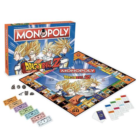 Tablero de Monopoly temático de Dragon Ball Z