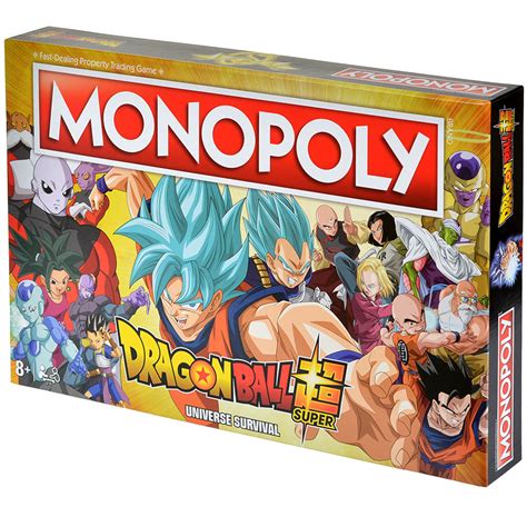 Componentes del Monopoly Dragon Ball Super