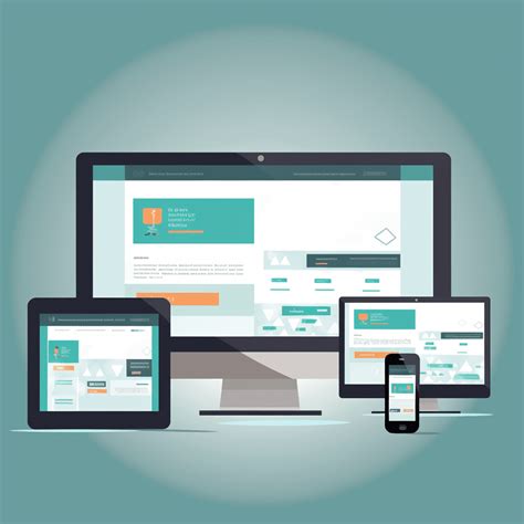 Ilustración de diseño responsivo en diferentes dispositivos