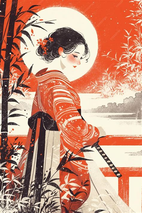 Ilustración de mujeres japonesas del período Edo